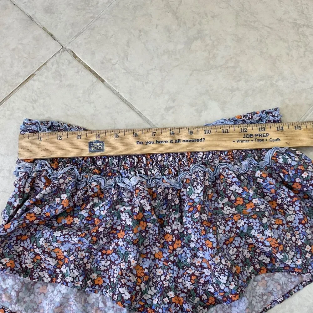 Anthropologie Womens High Waisted Shorts S Colorful Boho Festival Hippie Artsy - Picture 7 of 10